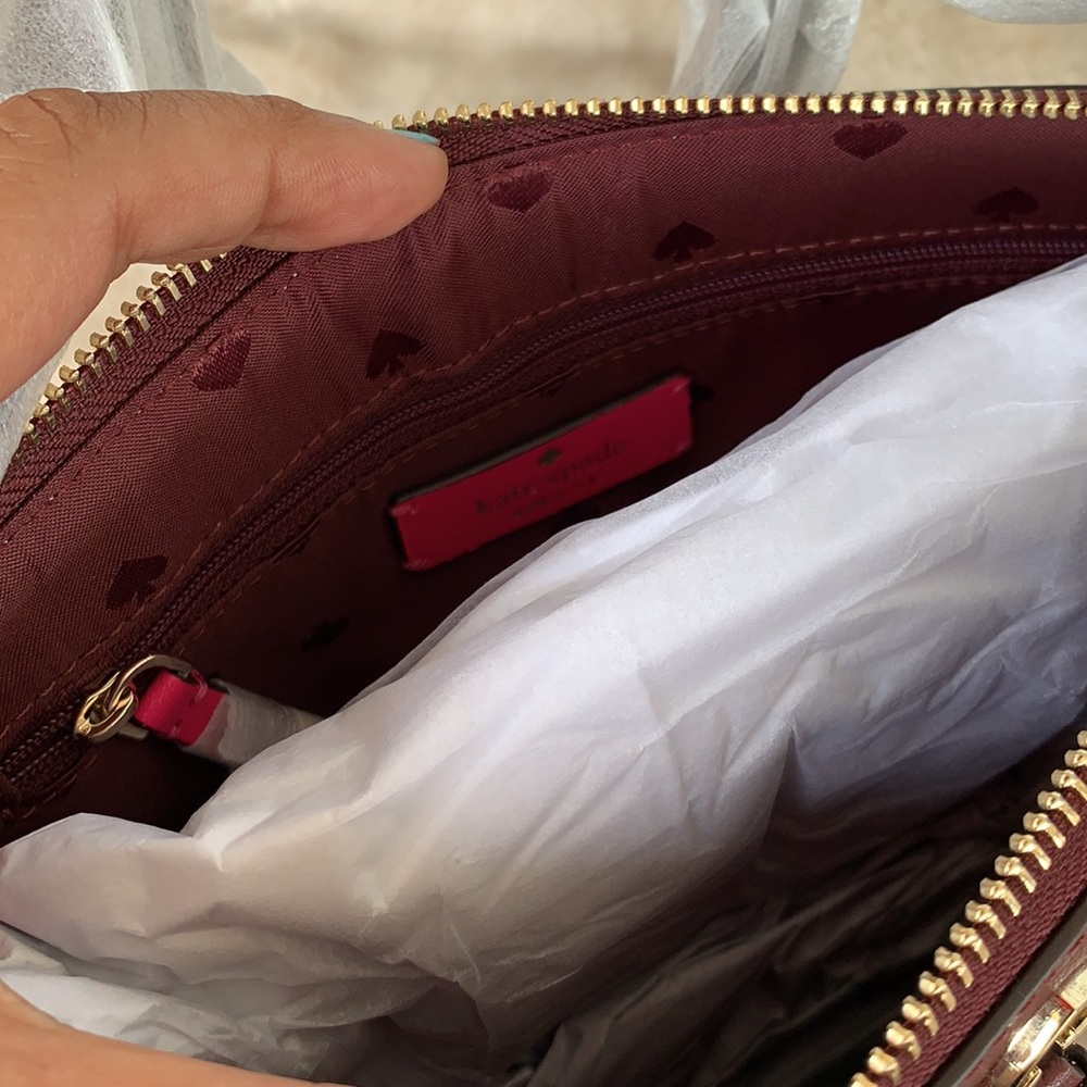 NWT Burgundy Kate Spade ♠️ Crossbody - Picture 4 of 7